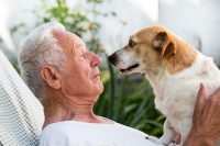 Contact Us family member with dog